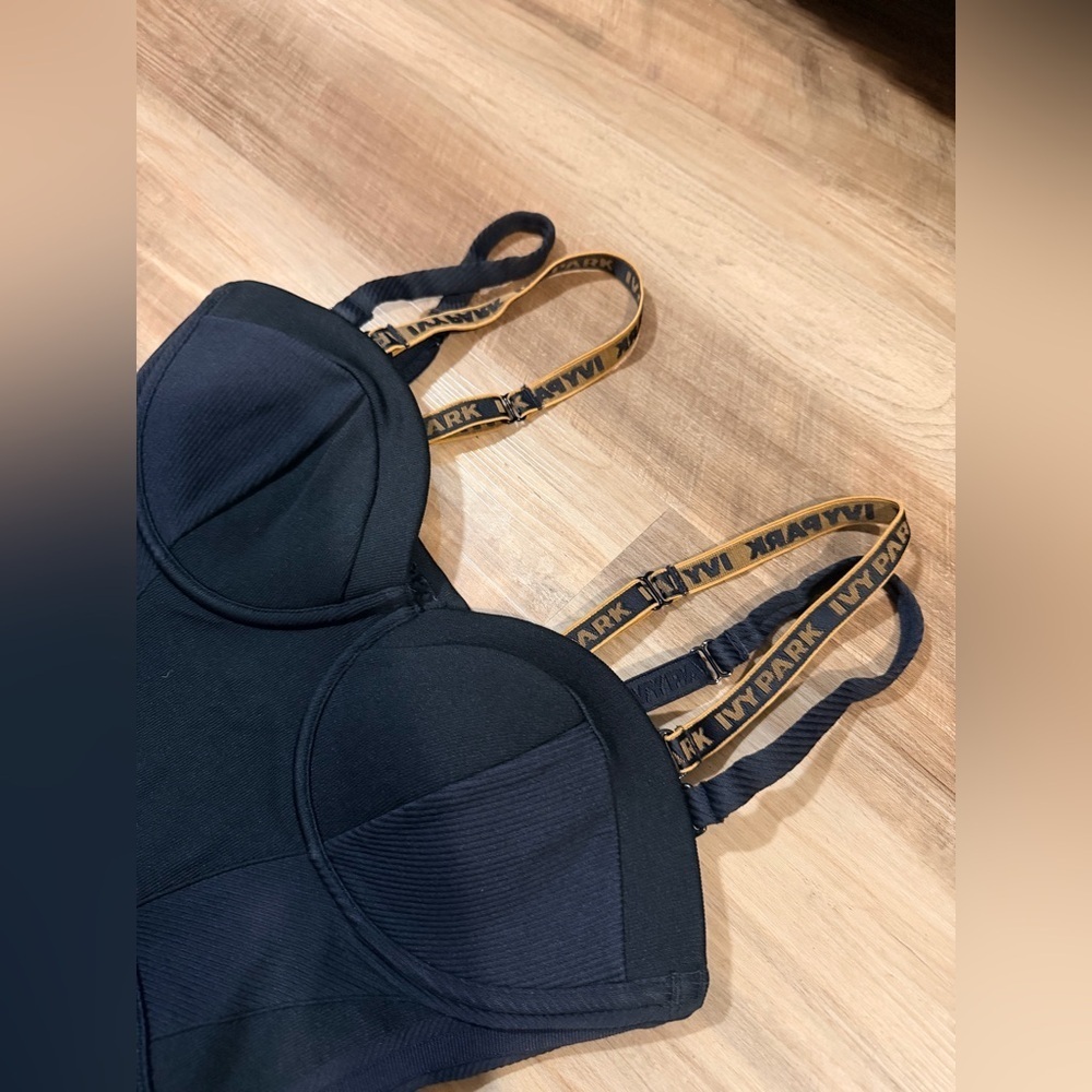 Adidas x Ivy Park Beyonce Knit Catsuit Core Bustier Black Jumpsuit Size Medium - Picture 7 of 16